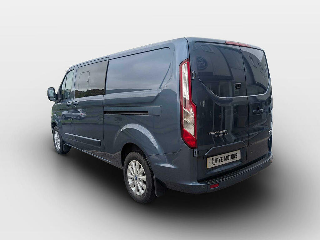 Ford Transit Custom 2.0 300 Ecoblue Limited Crew Van Double Cab Di NX72MHV Blue #5