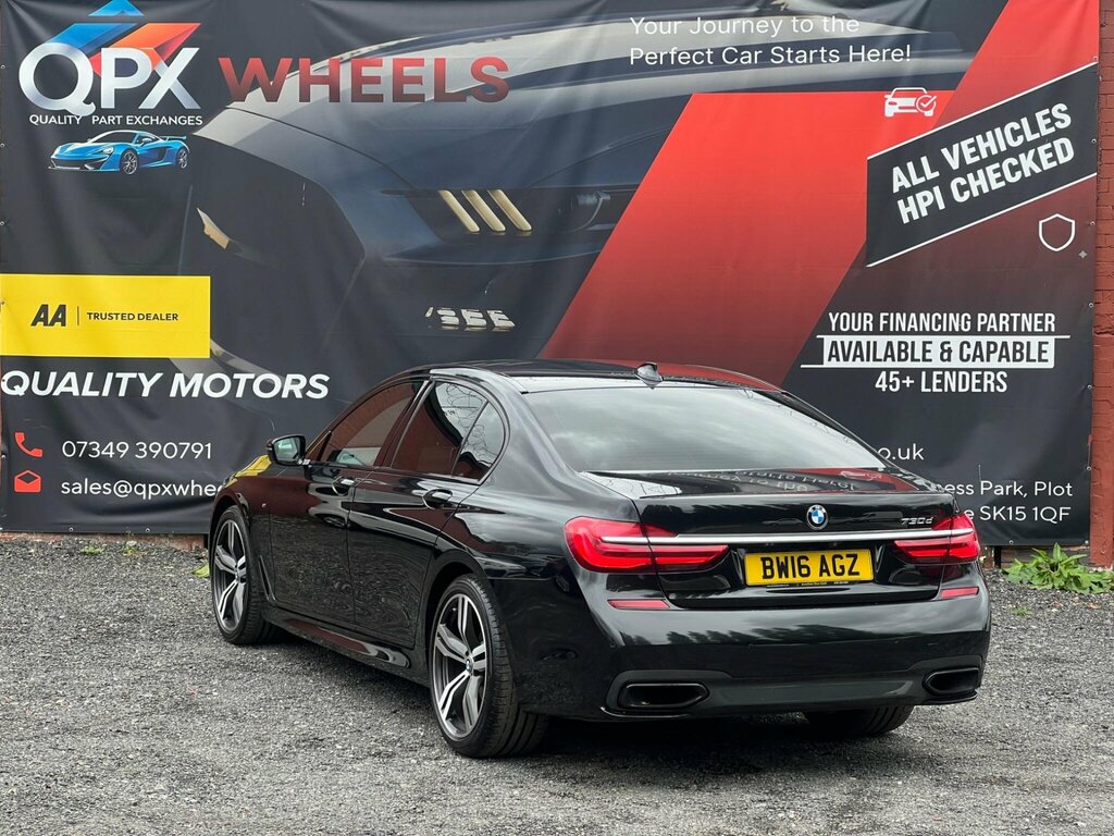 BMW 7 Series 3.0 730D M Sport Euro 6 Ss Black #5