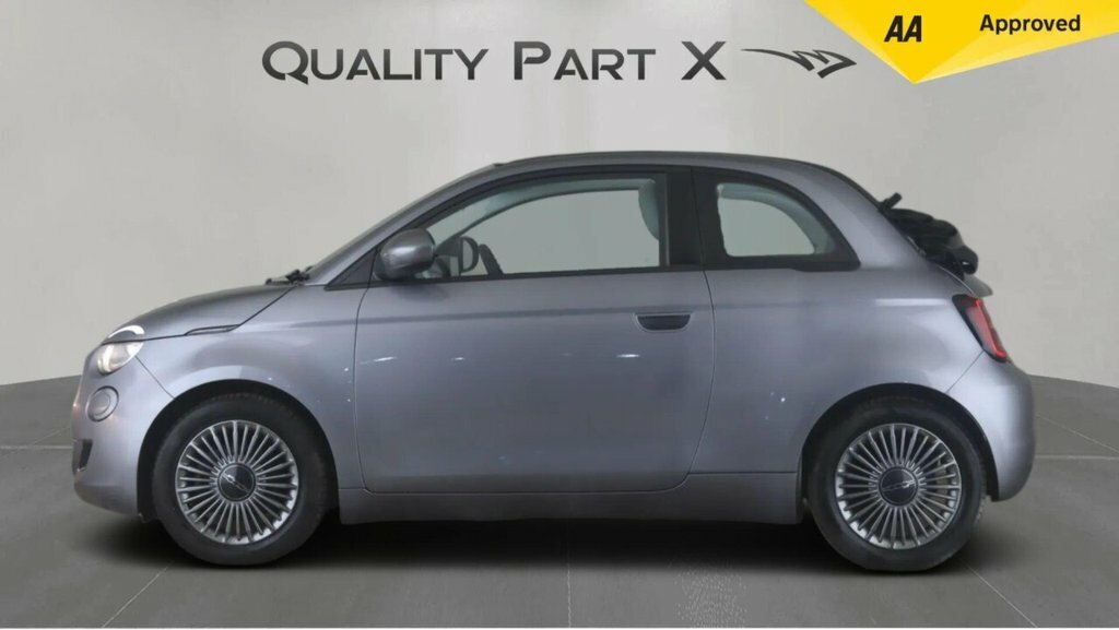 Fiat 500E C Convertible Grey #4