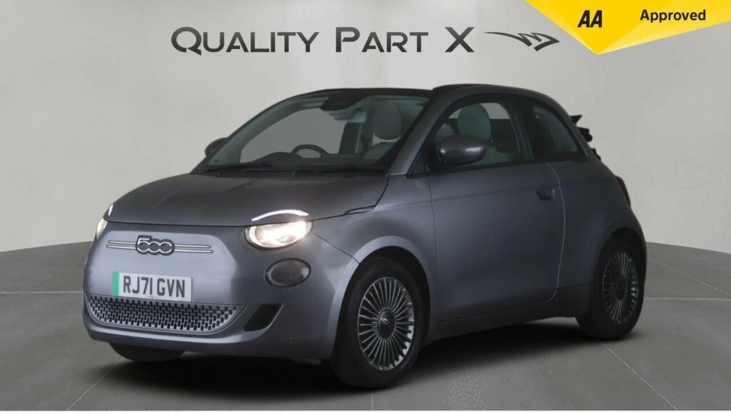 Fiat 500E C Convertible Grey #3