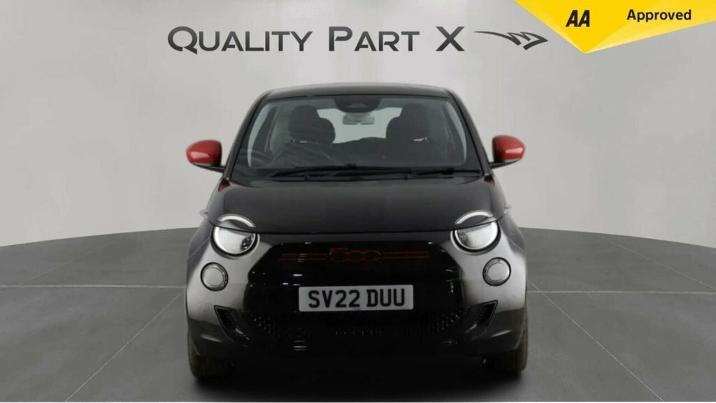 Fiat 500E 500E Red Black #2