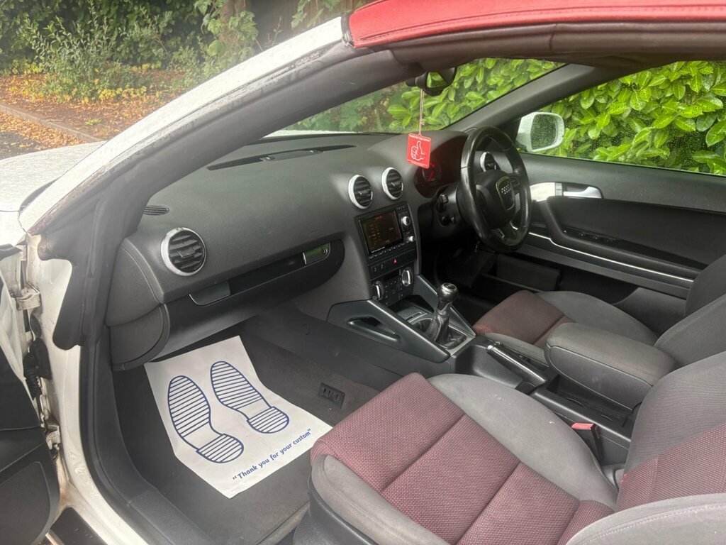 Audi A3 Cabriolet Cabriolet 1.6 Tdi Technik Convertible M White #17