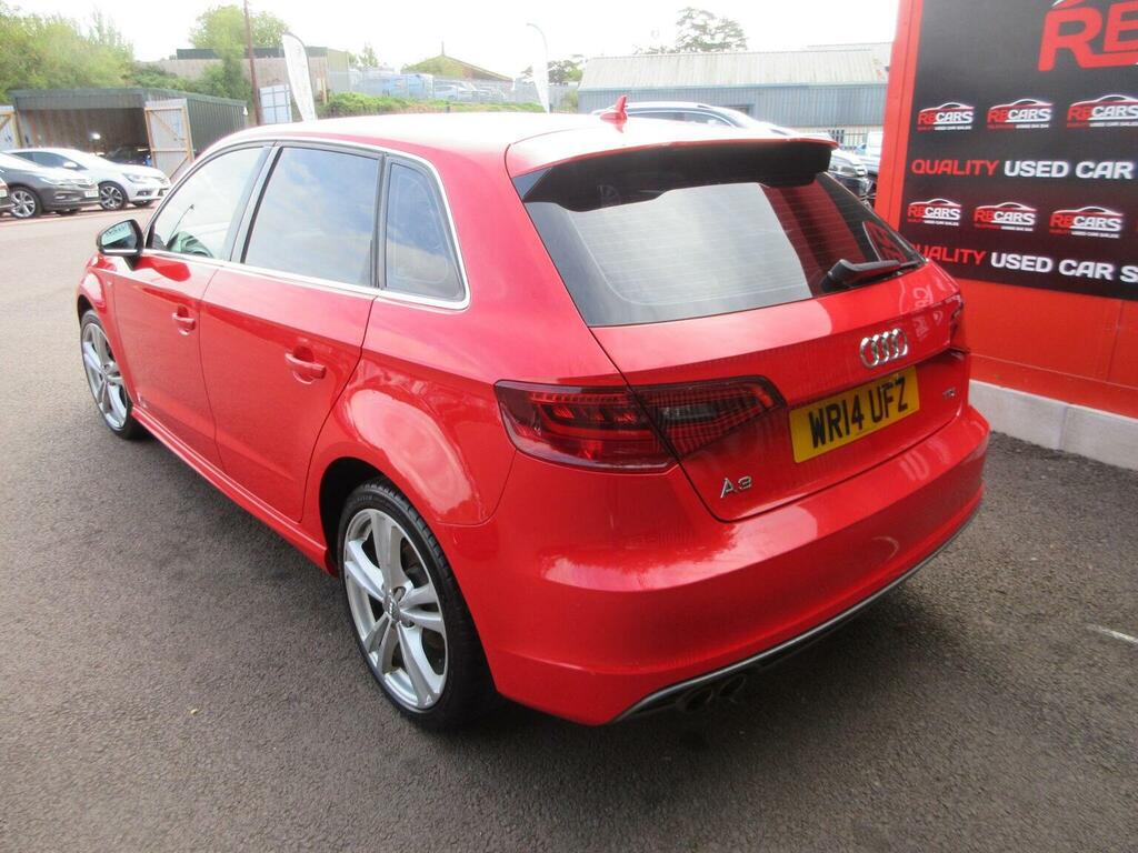 Audi A3 Hatchback 2.0 Tdi S Line Sportback Euro 5 Ss WR14UFZ Red #6