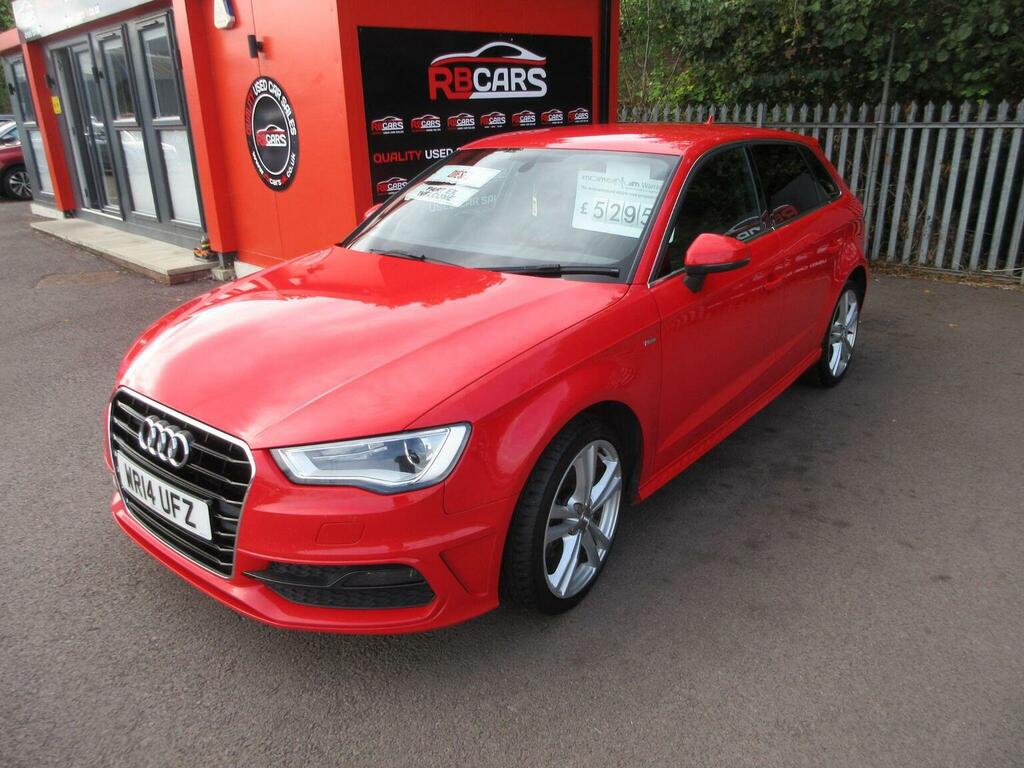 Audi A3 Hatchback 2.0 Tdi S Line Sportback Euro 5 Ss WR14UFZ Red #4