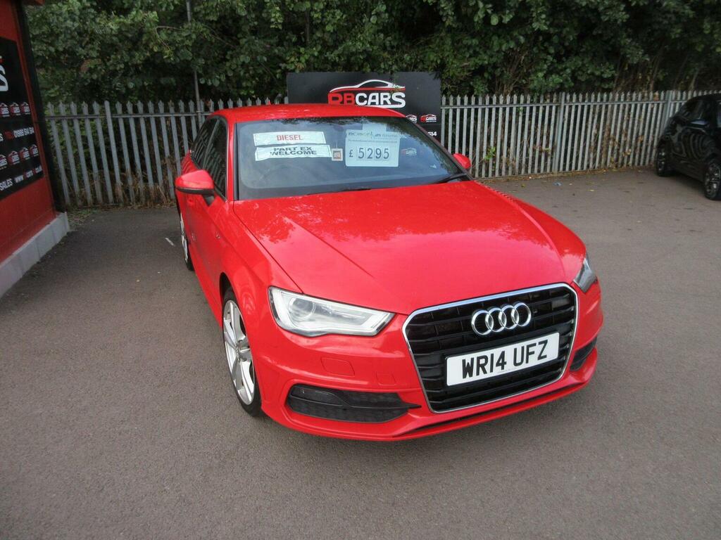 Audi A3 Hatchback 2.0 Tdi S Line Sportback Euro 5 Ss WR14UFZ Red #2