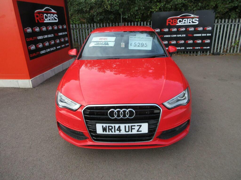 Audi A3 Hatchback 2.0 Tdi S Line Sportback Euro 5 Ss WR14UFZ Red #3
