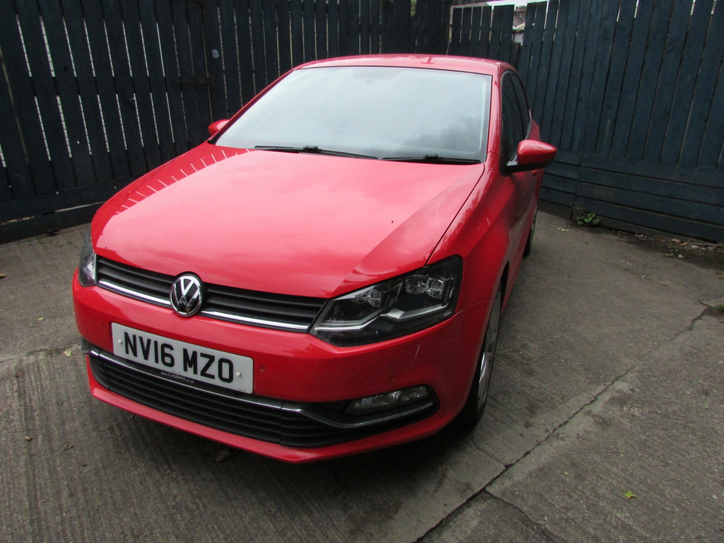 Volkswagen Polo Sel Tdi Bluemotion Used Red #2