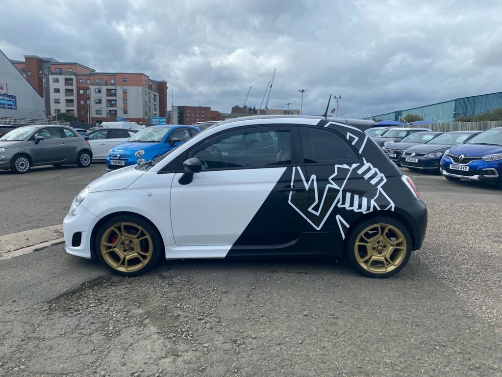 Abarth 500 Hatchback White #3