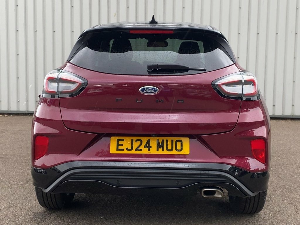 Ford Puma 2024 1.0T Ecoboost Mhev Vivid Ruby Edition Suv EJ24MUO Red #6