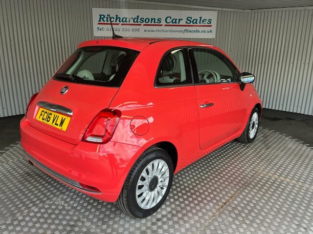 Fiat 500 1.2 Lounge Hatchback Euro 6 S S Pink #5