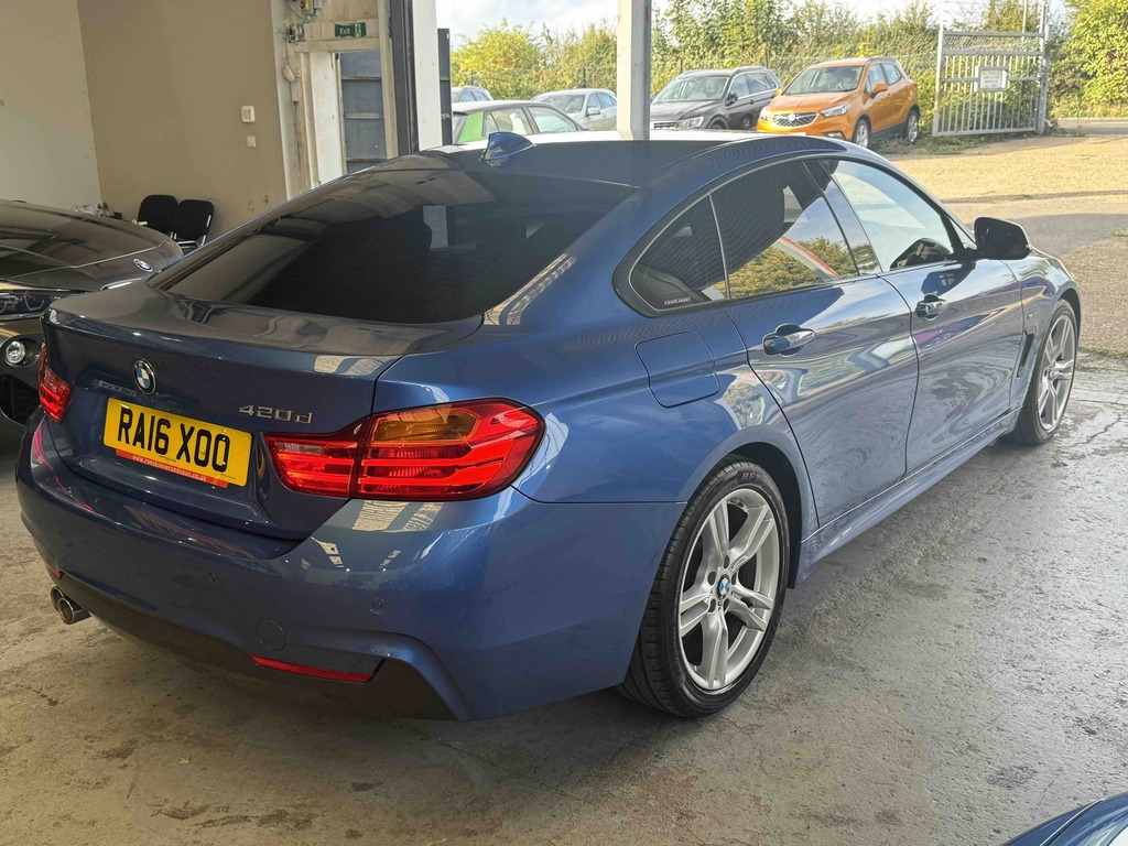 BMW 4 Series 420D M Sport Hatchback Blue #6
