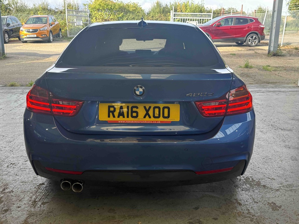 BMW 4 Series 420D M Sport Hatchback Blue #5