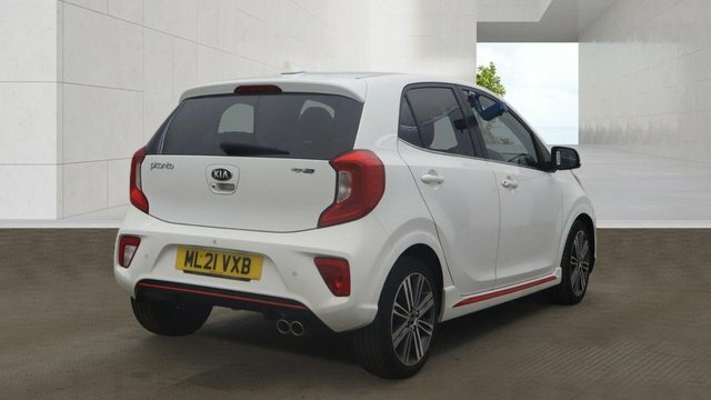 Kia Picanto 2021 1.0 T-gdi Gt-line Hatchback White #5