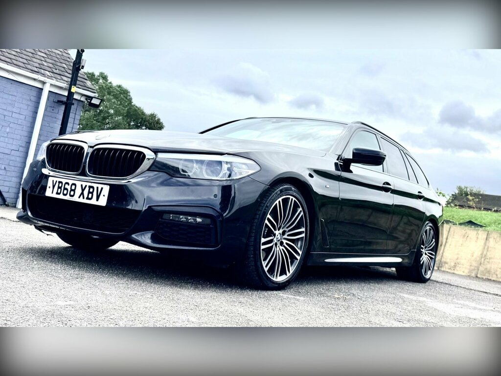 BMW 5 Series 2.0 520D M Sport Touring Euro 6 Ss Black #2