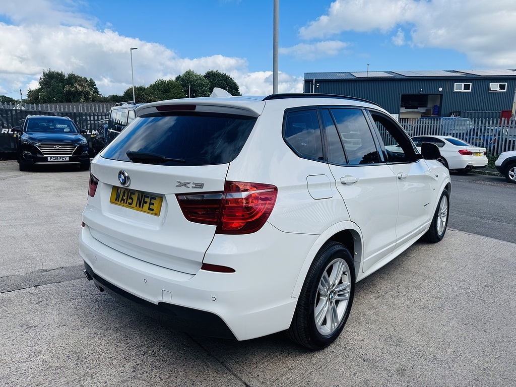 BMW X3 20D Blueperformance M Sport White #4