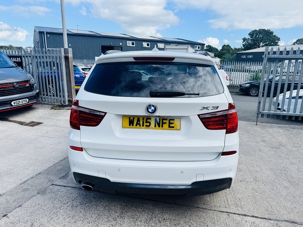 BMW X3 20D Blueperformance M Sport White #5