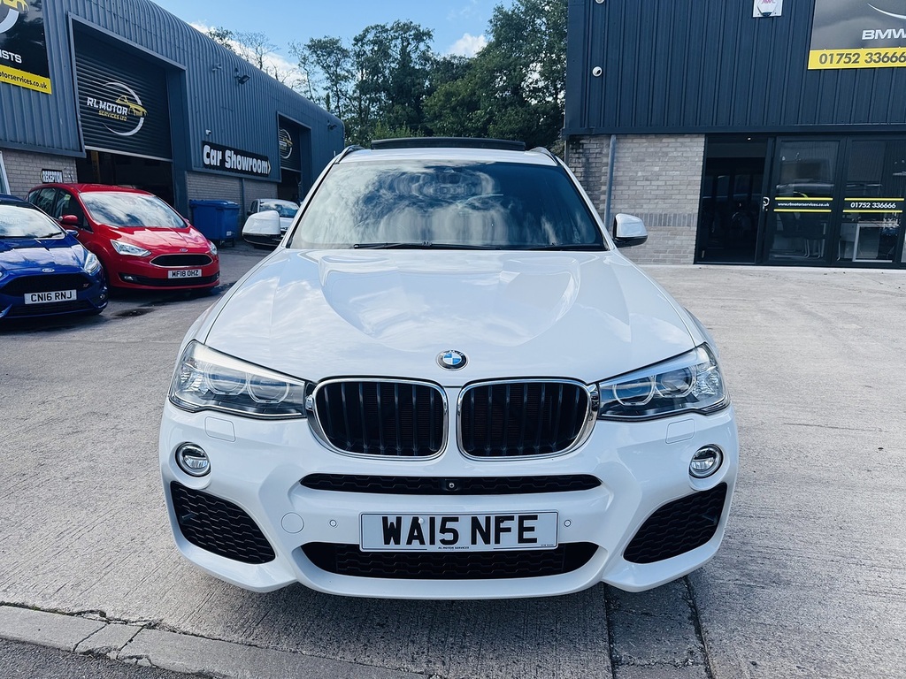 BMW X3 20D Blueperformance M Sport White #2