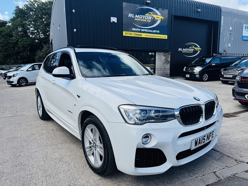 BMW X3 20D Blueperformance M Sport White #3