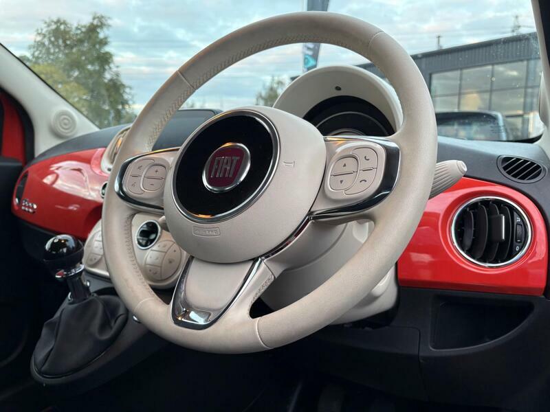 Fiat 500C Manual Red #3