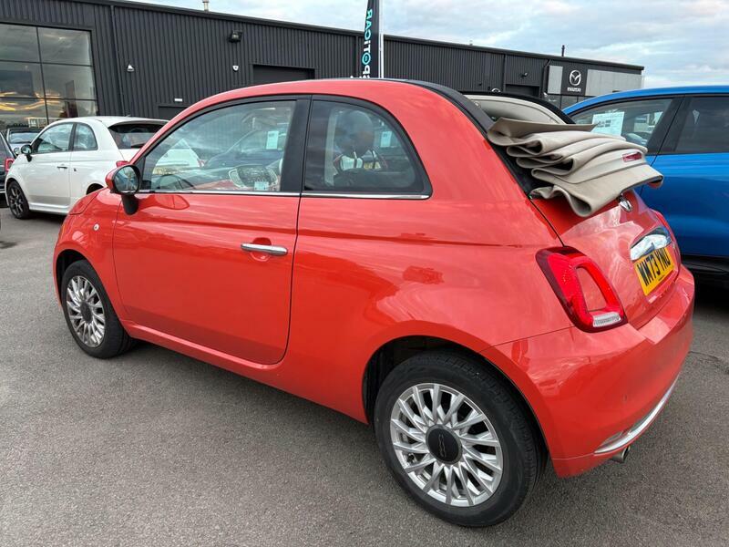 Fiat 500C Manual Red