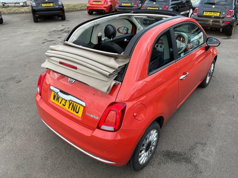 Fiat 500C Manual Red #2
