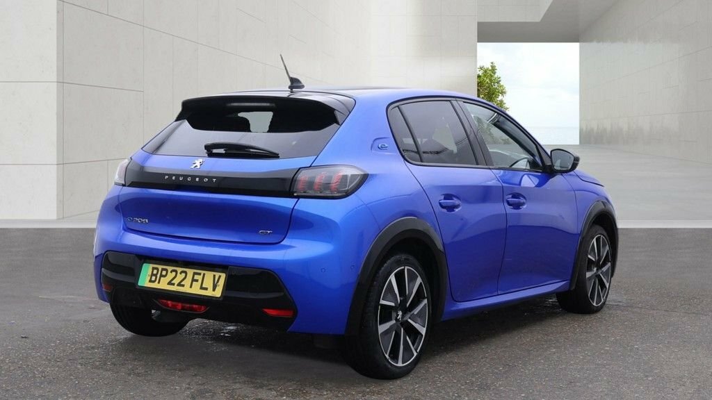 Peugeot e-208 Hatchback Blue #3