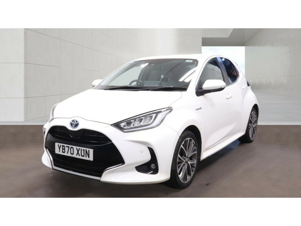 Toyota Yaris 1.5 Vvt-h Excel Hatchback Hybrid E-cvt White #2