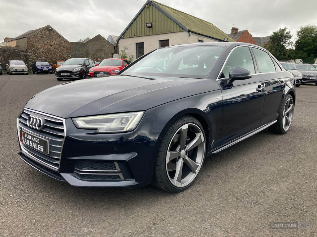 Audi A4 2.0 Tdi 190 S Line AJ66OYU Blue #4