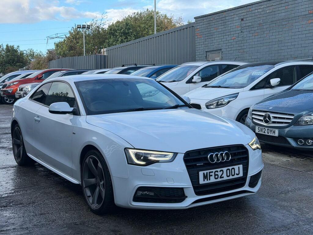 Audi A5 2.0 Tdi Black Edition Quattro Euro 5 Ss White #2