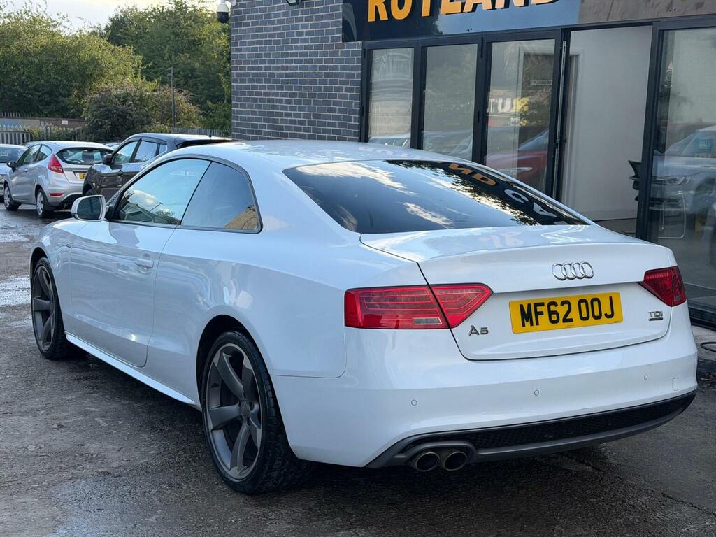 Audi A5 2.0 Tdi Black Edition Quattro Euro 5 Ss White #4