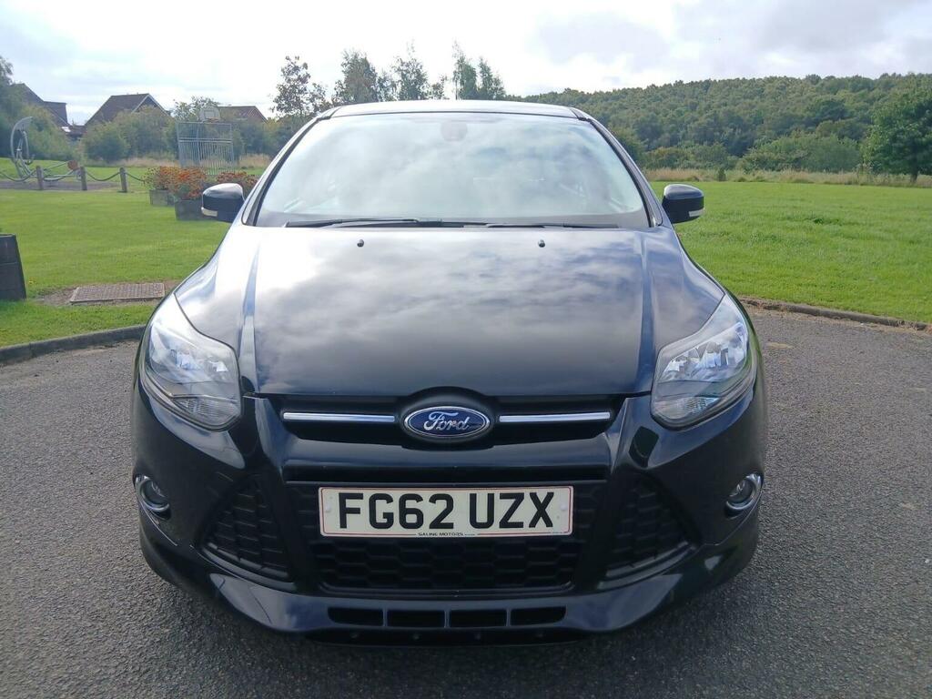 Ford Focus Hatchback 1.6 Tdci Zetec S Euro 5 Ss 2012 FG62UZX Black #2