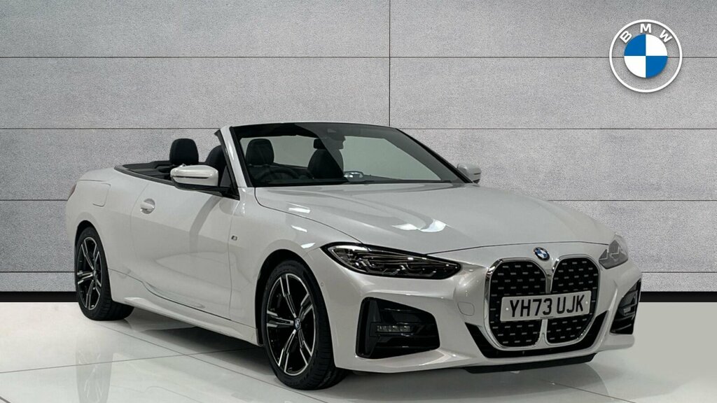 BMW 4 Series 420I M Sport Convertible White