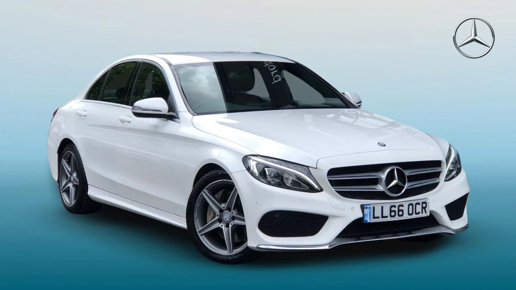 Mercedes-Benz C Class C250 D Amg Line LL66OCR White