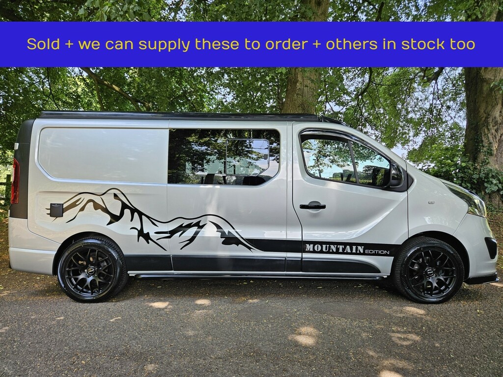 Vauxhall Vivaro Camper Van 1.6 Cdti 2900 Sportive 201868 Silver