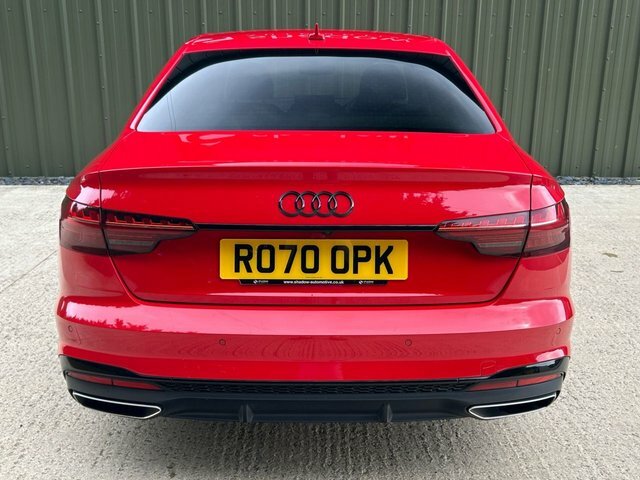 Audi A4 2.0 Tfsi 35 Black Edition Saloon S Tron Red #6