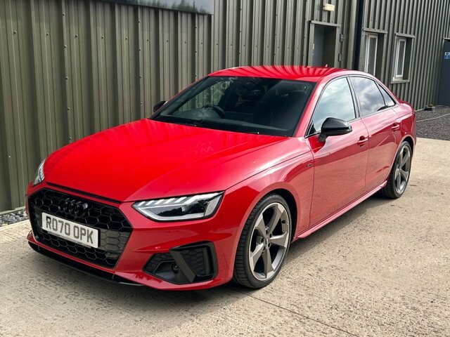 Audi A4 2.0 Tfsi 35 Black Edition Saloon S Tron Red #3