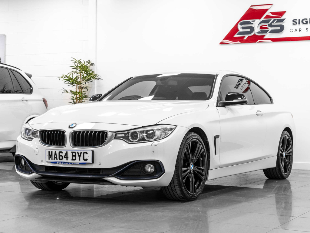 BMW 4 Series Coupe White #2