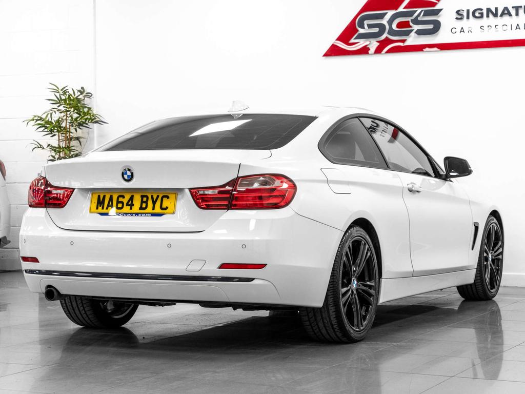 BMW 4 Series Coupe White #4