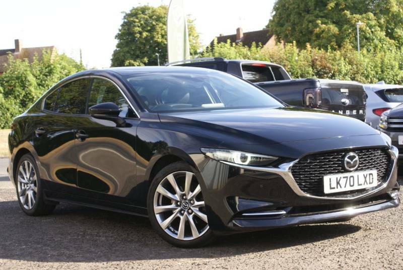 Mazda 3 2L Skyactiv-x Mhev Gt Sport Saloon In Black - Black