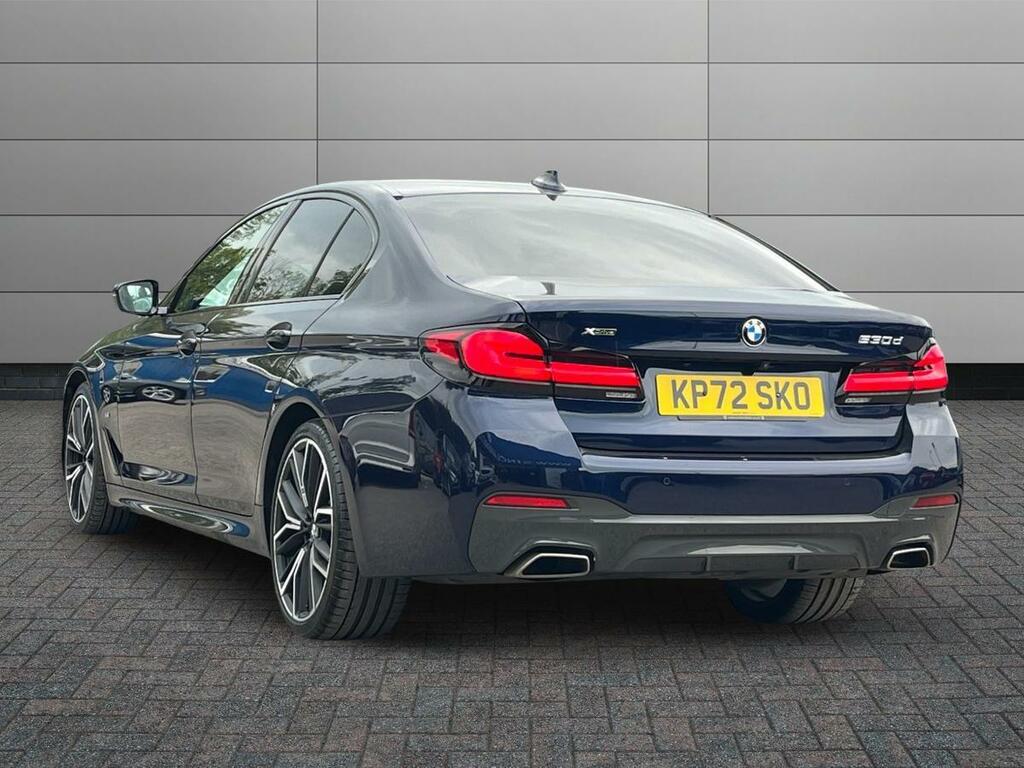 BMW 5 Series 3.0 530D Mht M Sport Saloon Hybrid Step Blue #2
