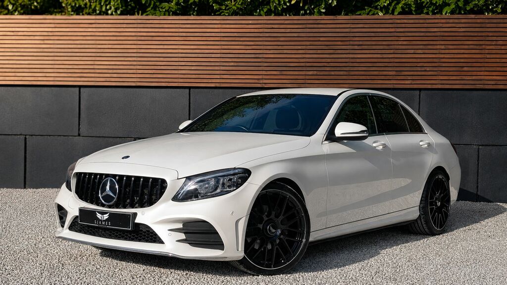 Mercedes-Benz C Class 2019 2.0 C220d Amg Line Premium Saloon Diese White