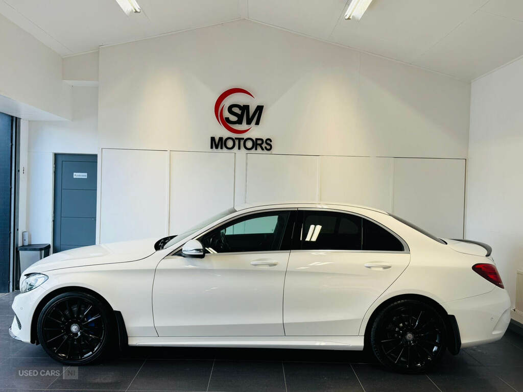 Mercedes-Benz C Class C220d Amg Line White #2