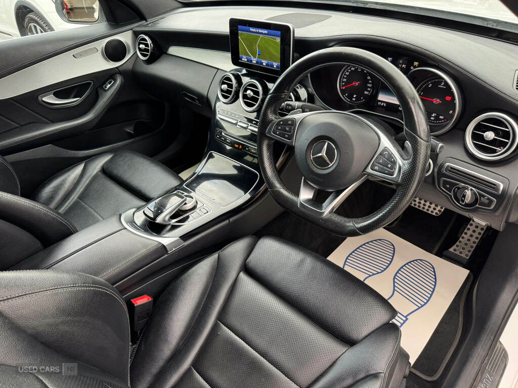 Mercedes-Benz C Class C220d Amg Line White #6
