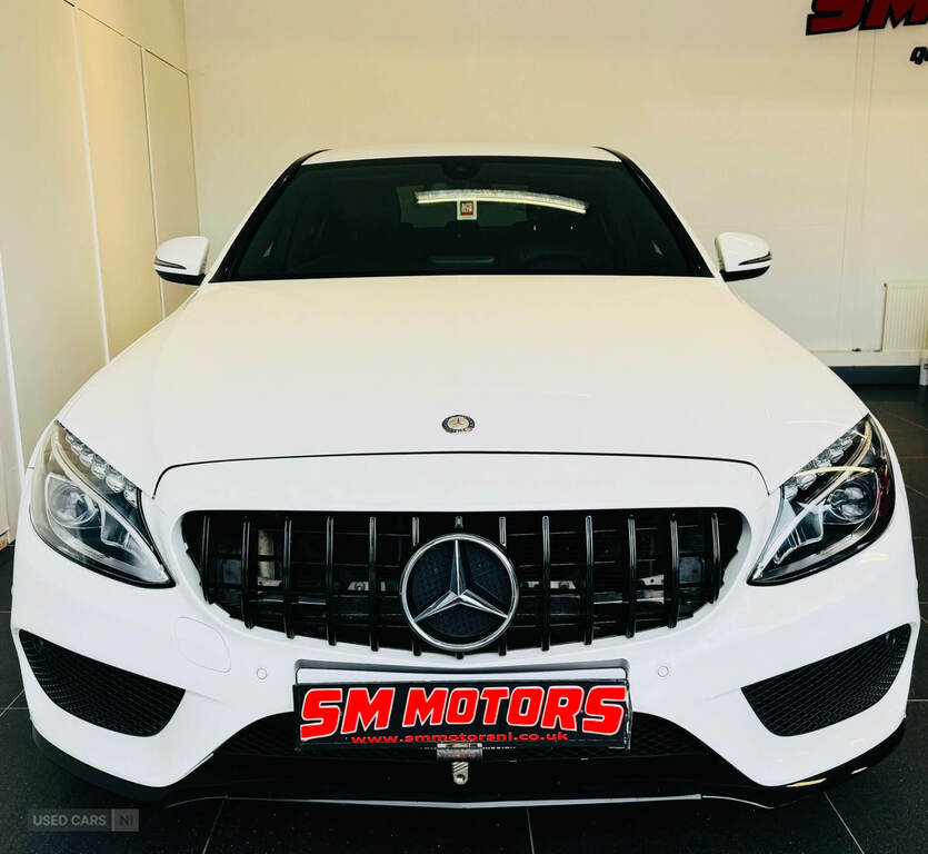 Mercedes-Benz C Class C220d Amg Line White #4
