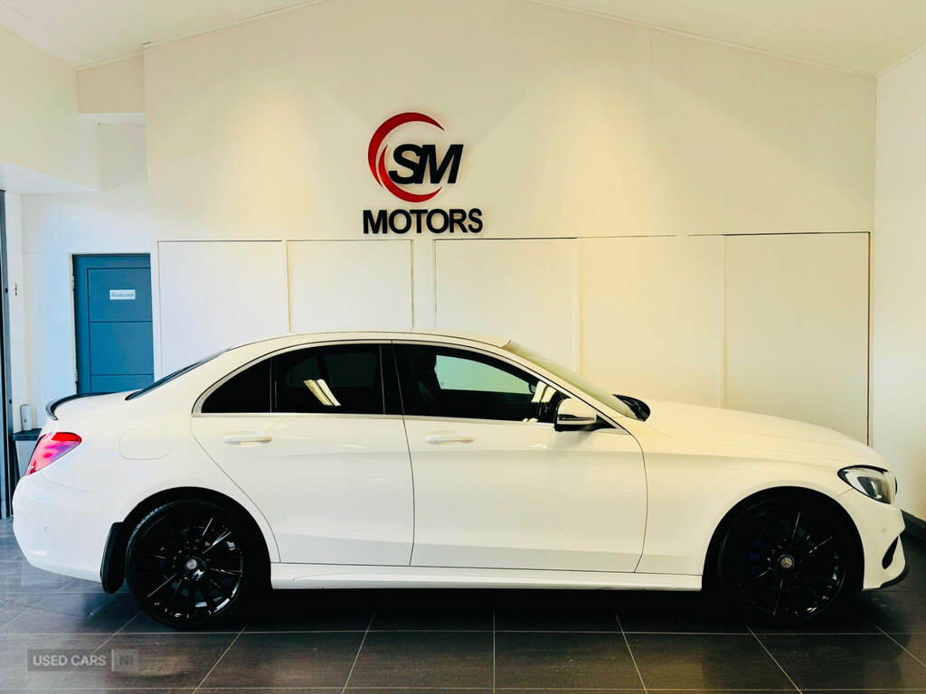 Mercedes-Benz C Class C220d Amg Line White #5