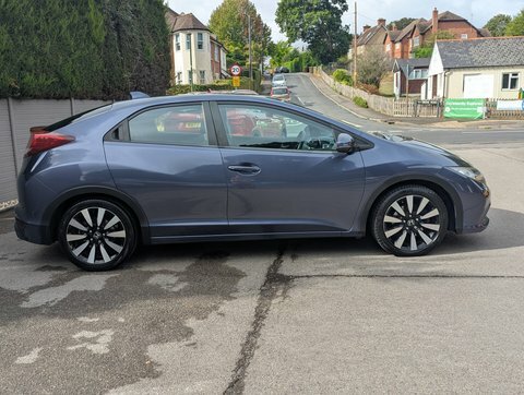 Honda Civic I-vtec Se Plus Blue #5