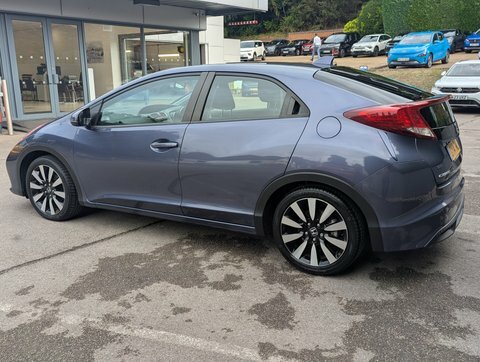 Honda Civic I-vtec Se Plus Blue #6