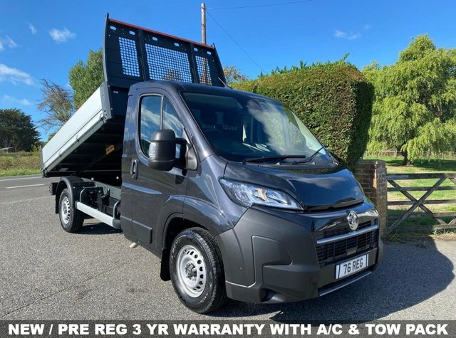 Vauxhall Movano 3500 Prime L2 Single Cab Tipper 2.0 Bi Turbo 140Ps Black