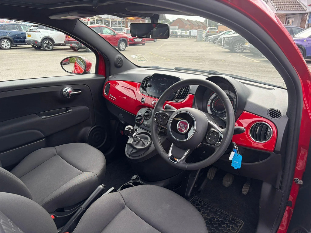 Fiat 500 Hatchback White #9