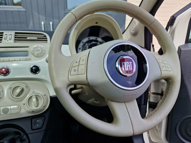 Fiat 500 Hatchback White #8